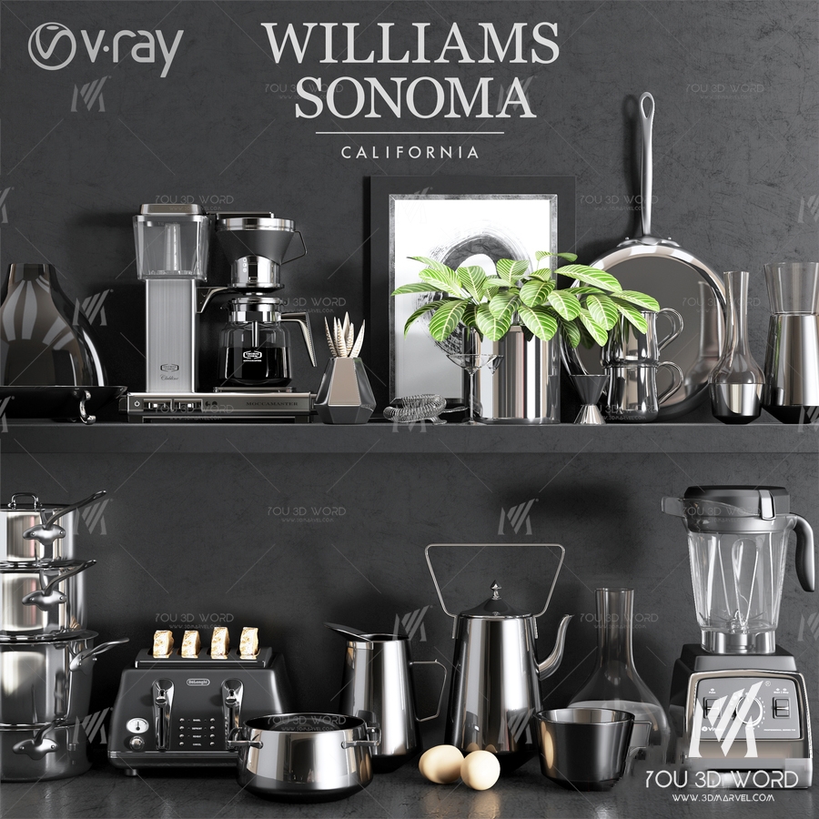 Williams Sonoma Chrome Set